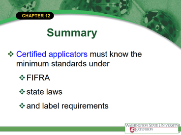 A screenshot of a summary slide from the professional conduct slideshow