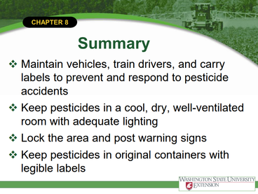 A screenshot of a summary slide from the transportation slideshow